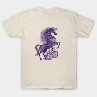 snake from a bush attacks a horse T-Shirt